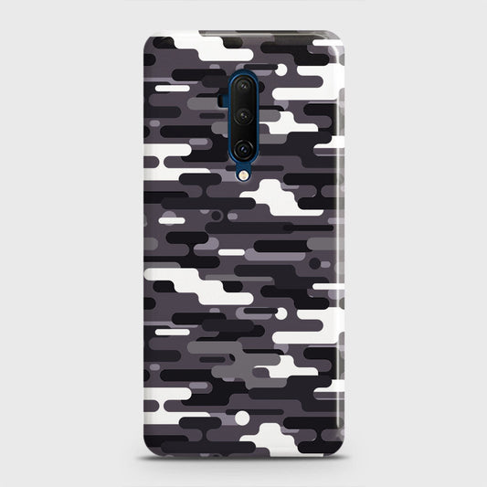 OnePlus 7T Pro  Cover - Camo Series 2 - Black & White Design - Matte Finish - Snap On Hard Case with LifeTime Colors Guarantee