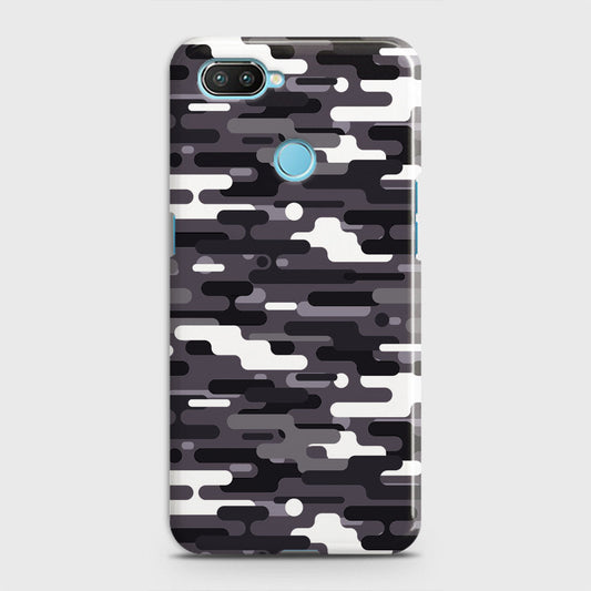 Oppo A5 with Sensor Cut Cover - Camo Series 2 - Black & White Design - Matte Finish - Snap On Hard Case with LifeTime Colors Guarantee