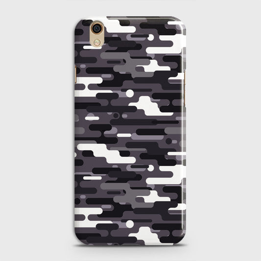 Oppo F1 Plus / R9 Cover - Camo Series 2 - Black & White Design - Matte Finish - Snap On Hard Case with LifeTime Colors Guarantee