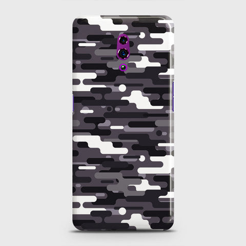 Oppo Reno Cover - Camo Series 2 - Black & White Design - Matte Finish - Snap On Hard Case with LifeTime Colors Guarantee