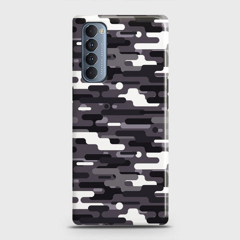 Oppo Reno 4 Pro 4G Cover - Camo Series 2 - Black & White Design - Matte Finish - Snap On Hard Case with LifeTime Colors Guarantee