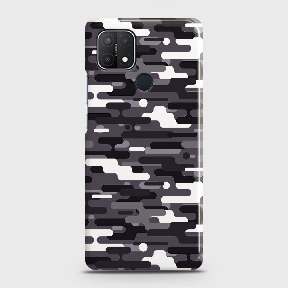 Realme C25 Cover - Camo Series 2 - Black & White Design - Matte Finish - Snap On Hard Case with LifeTime Colors Guarantee