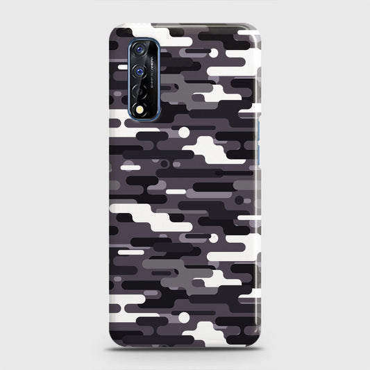 Realme Narzo 30 Cover - Camo Series 2 - Black & White Design - Matte Finish - Snap On Hard Case with LifeTime Colors Guarantee