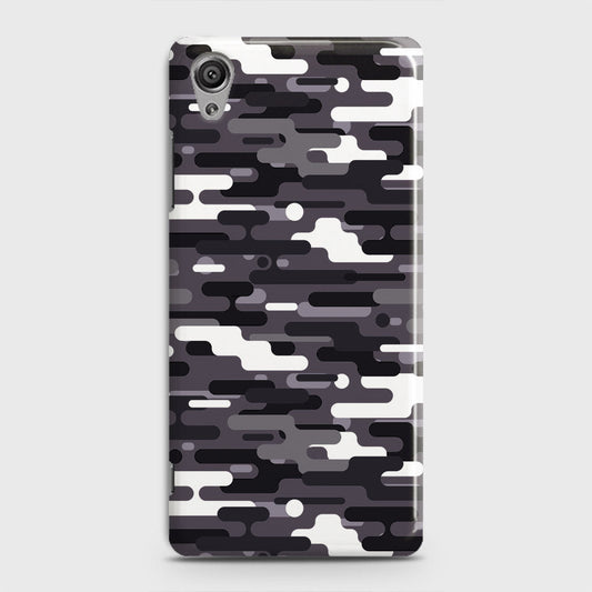 Sony Xperia XA1 Plus Cover - Camo Series 2 - Black & White Design - Matte Finish - Snap On Hard Case with LifeTime Colors Guarantee