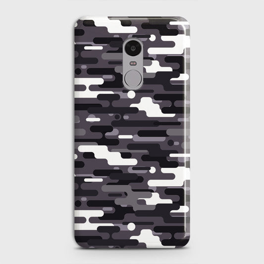 Xiaomi Redmi Note 4 / 4X Cover - Camo Series 2 - Black & White Design - Matte Finish - Snap On Hard Case with LifeTime Colors Guarantee