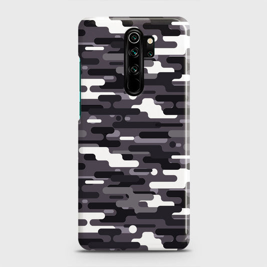Xiaomi Redmi Note 8 Pro Cover - Camo Series 2 - Black & White Design - Matte Finish - Snap On Hard Case with LifeTime Colors Guarantee