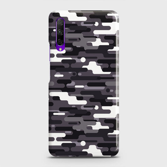 Honor 9X Cover - Camo Series 2 - Black & White Design - Matte Finish - Snap On Hard Case with LifeTime Colors Guarantee