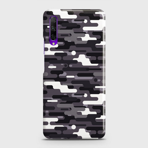 Honor 9X Cover - Camo Series 2 - Black & White Design - Matte Finish - Snap On Hard Case with LifeTime Colors Guarantee