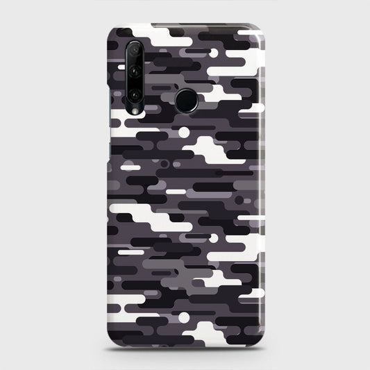 Honor 10i Cover - Camo Series 2 - Black & White Design - Matte Finish - Snap On Hard Case with LifeTime Colors Guarantee