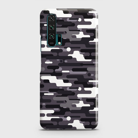 Honor 20 Pro Cover - Camo Series 2 - Black & White Design - Matte Finish - Snap On Hard Case with LifeTime Colors Guarantee