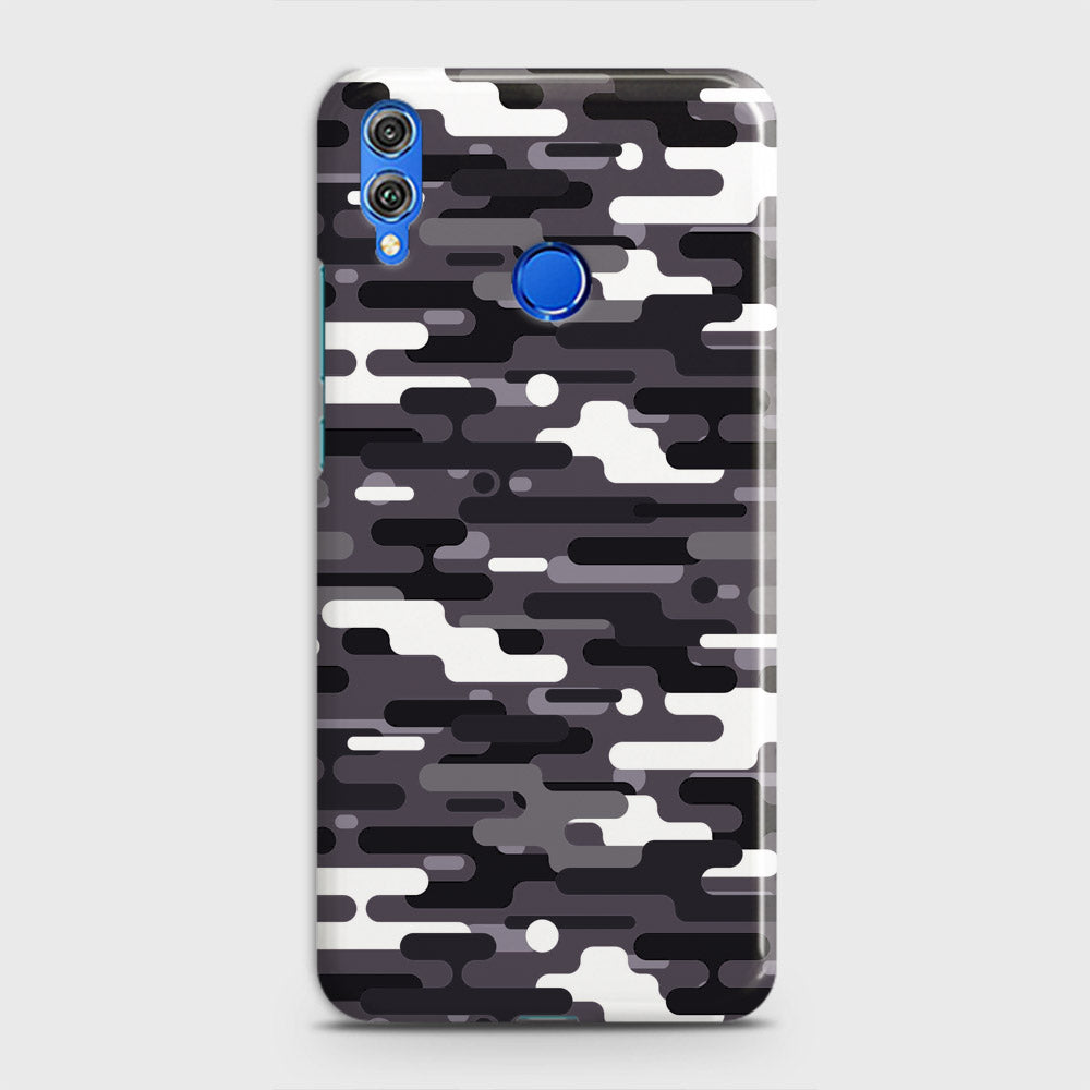 Huawei Honor 9 Lite Cover - Camo Series 2 - Black & White Design - Matte Finish - Snap On Hard Case with LifeTime Colors Guarantee