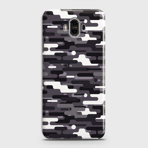 Huawei Mate 10 Cover - Camo Series 2 - Black & White Design - Matte Finish - Snap On Hard Case with LifeTime Colors Guarantee