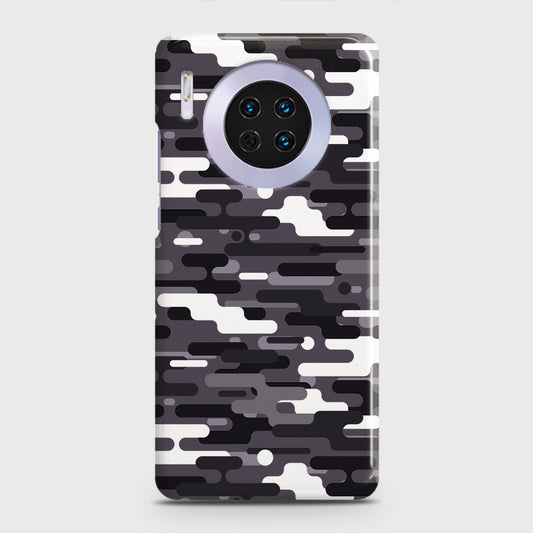 Huawei Mate 30 Cover - Camo Series 2 - Black & White Design - Matte Finish - Snap On Hard Case with LifeTime Colors Guarantee