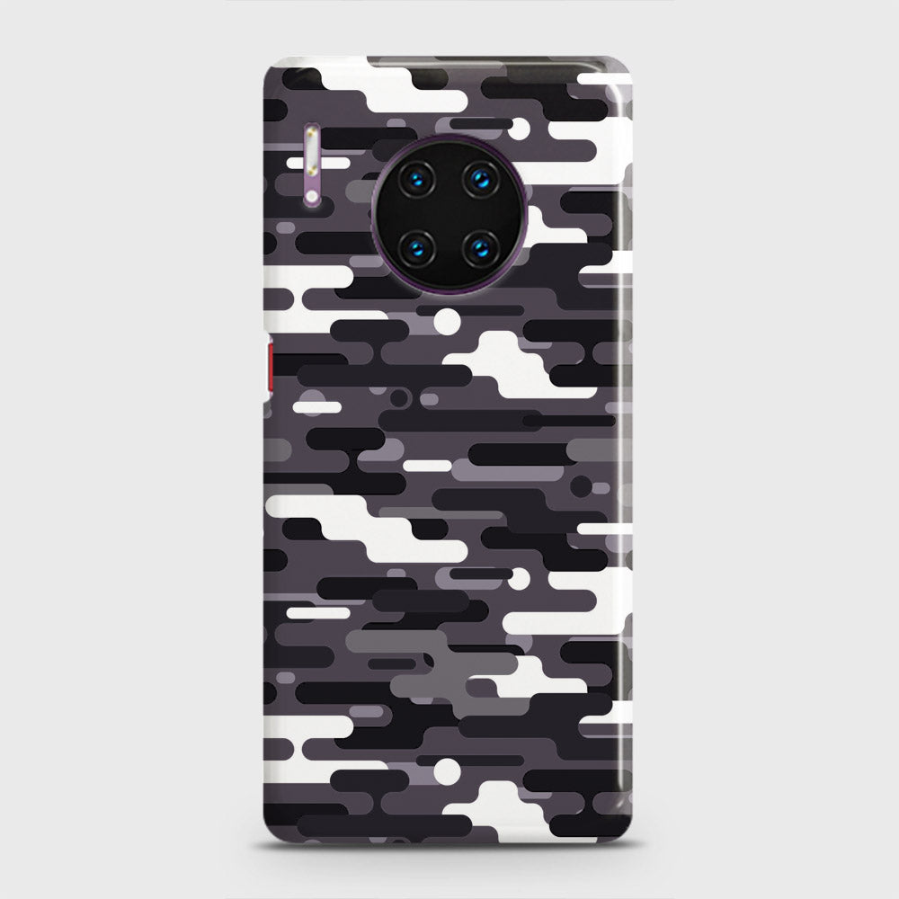 Huawei Mate 30 Pro Cover - Camo Series 2 - Black & White Design - Matte Finish - Snap On Hard Case with LifeTime Colors Guarantee