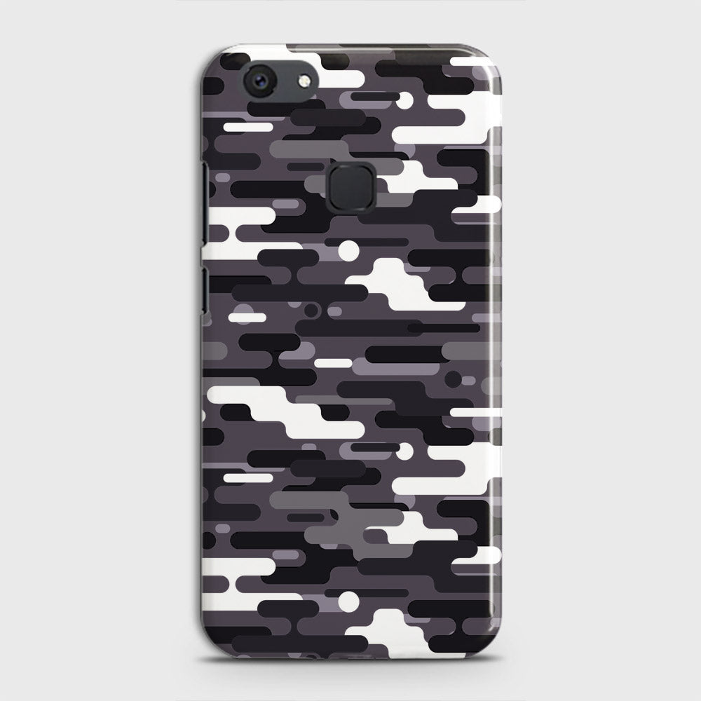 Vivo Y81 Cover - Camo Series 2 - Black & White Design - Matte Finish - Snap On Hard Case with LifeTime Colors Guarantee