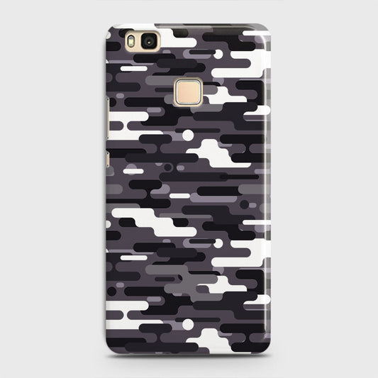 Huawei P9 Lite Cover - Camo Series 2 - Black & White Design - Matte Finish - Snap On Hard Case with LifeTime Colors Guarantee