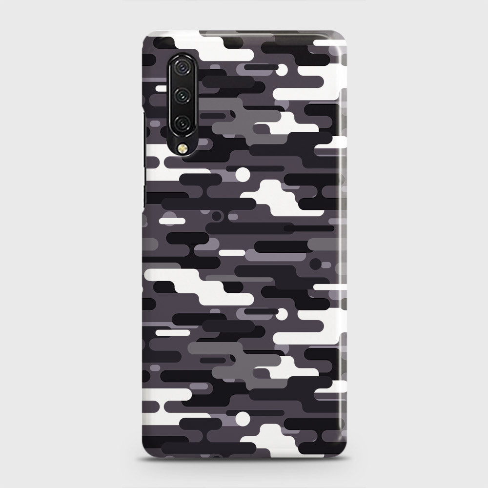 Huawei Y9s Cover - Camo Series 2 - Black & White Design - Matte Finish - Snap On Hard Case with LifeTime Colors Guarantee