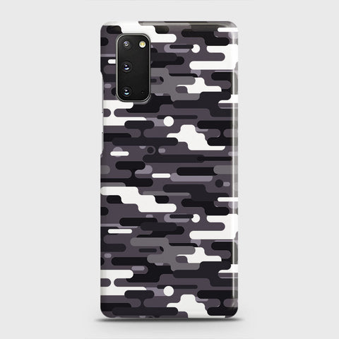 Samsung Galaxy S20 Cover - Camo Series 2 - Black & White Design - Matte Finish - Snap On Hard Case with LifeTime Colors Guarantee