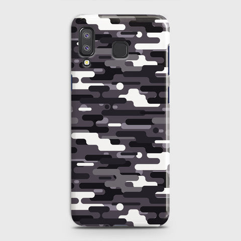 Samsung Galaxy A8 Star Cover - Camo Series 2 - Black & White Design - Matte Finish - Snap On Hard Case with LifeTime Colors Guarantee