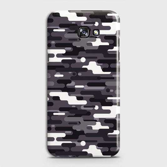 Samsung Galaxy A5 2017 Cover - Camo Series 2 - Black & White Design - Matte Finish - Snap On Hard Case with LifeTime Colors Guarantee