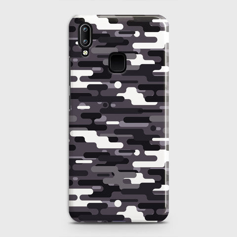 Vivo Y93 Cover - Camo Series 2 - Black & White Design - Matte Finish - Snap On Hard Case with LifeTime Colors Guarantee