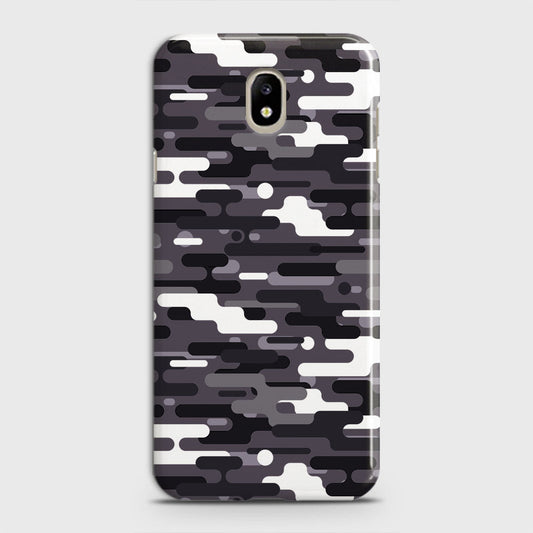 Samsung Galaxy J5 Pro 2017 / J5 2017 / J530 Cover - Camo Series 2 - Black & White Design - Matte Finish - Snap On Hard Case with LifeTime Colors Guarantee