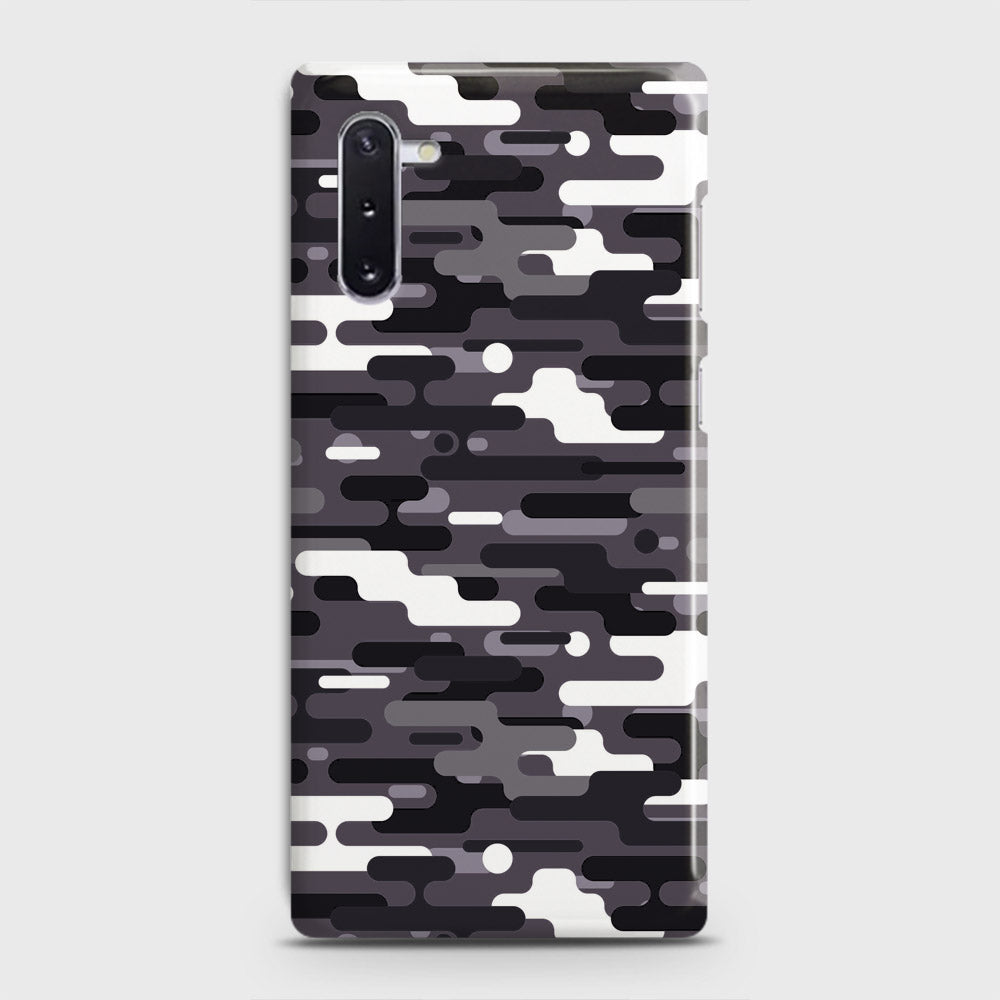 Samsung Galaxy Note 10 Cover - Camo Series 2 - Black & White Design - Matte Finish - Snap On Hard Case with LifeTime Colors Guarantee
