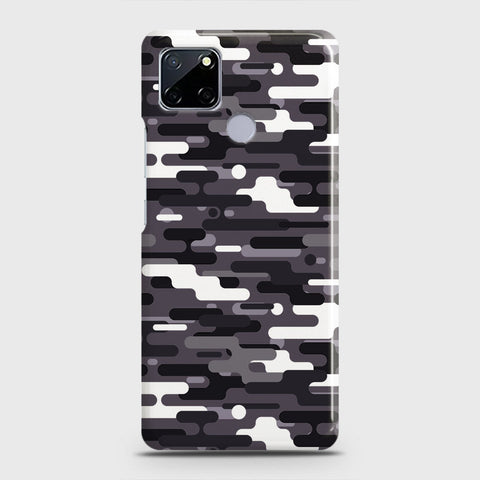 Realme Narzo 30A Cover - Camo Series 2 - Black & White Design - Matte Finish - Snap On Hard Case with LifeTime Colors Guarantee