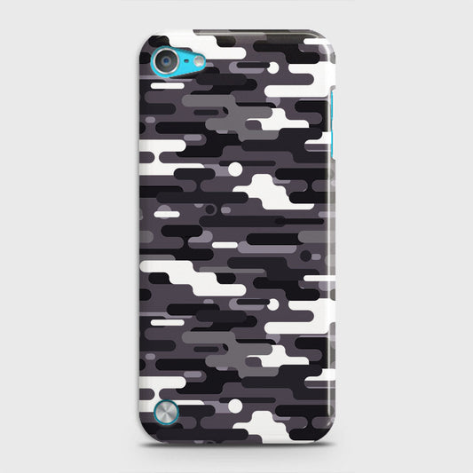 iPod Touch 5 Cover - Camo Series 2 - Black & White Design - Matte Finish - Snap On Hard Case with LifeTime Colors Guarantee