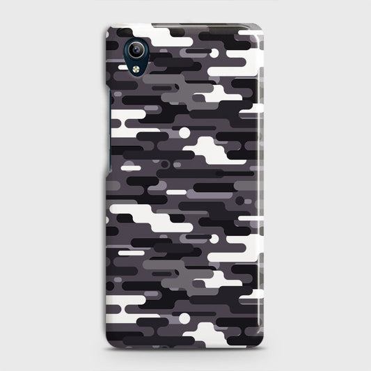 Vivo Y91i Cover - Camo Series 2 - Black & White Design - Matte Finish - Snap On Hard Case with LifeTime Colors Guarantee