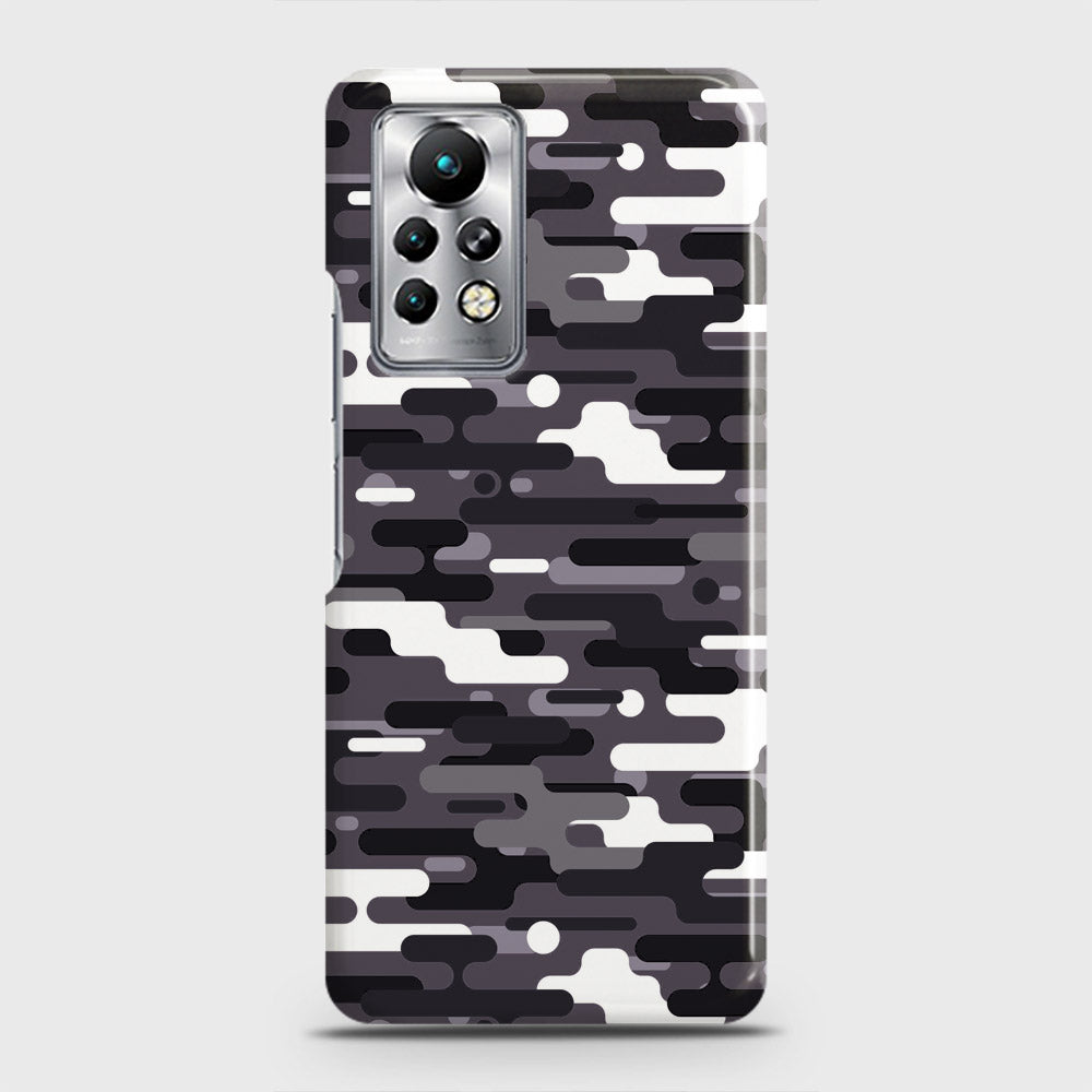 Infinix Note 11 Pro Cover - Camo Series 2 - Black & White Design - Matte Finish - Snap On Hard Case with LifeTime Colors Guarantee