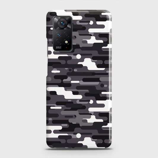 Xiaomi Redmi Note 11 Pro Cover - Camo Series 2 - Black & White Design - Matte Finish - Snap On Hard Case with LifeTime Colors Guarantee