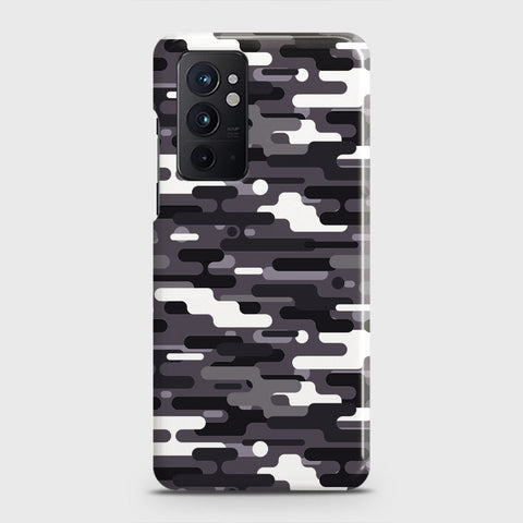 OnePlus 9RT 5G Cover - Camo Series 2 - Black & White Design - Matte Finish - Snap On Hard Case with LifeTime Colors Guarantee