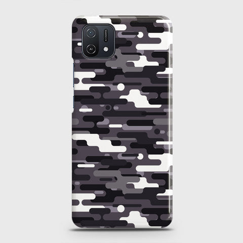 Oppo A16K Cover - Camo Series 2 - Black & White Design - Matte Finish - Snap On Hard Case with LifeTime Colors Guarantee