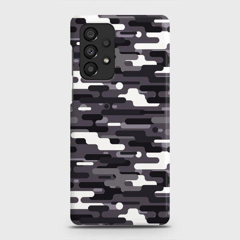 Samsung Galaxy A73 5G Cover - Camo Series 2 - Black & White Design - Matte Finish - Snap On Hard Case with LifeTime Colors Guarantee