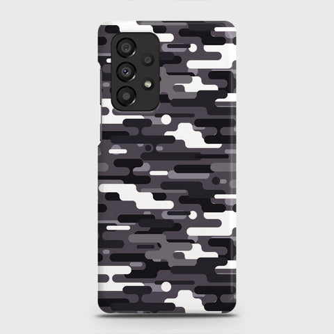Samsung Galaxy A33 5G Cover - Camo Series 2 - Black & White Design - Matte Finish - Snap On Hard Case with LifeTime Colors Guarantee