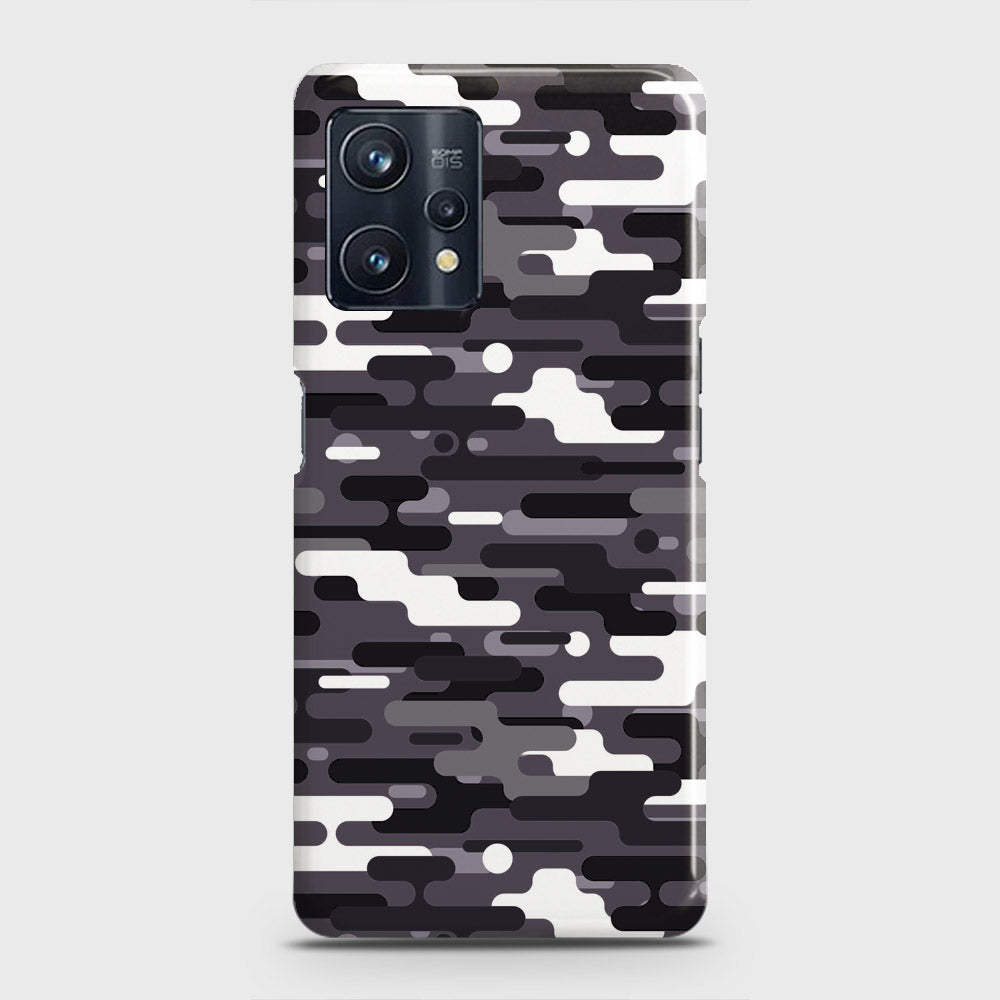 Realme 9 Pro Plus Cover - Camo Series 2 - Black & White Design - Matte Finish - Snap On Hard Case with LifeTime Colors Guarantee