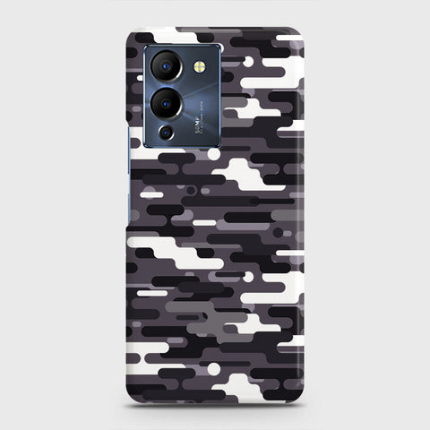 Infinix Note 12 G96 Cover - Camo Series 2 - Black & White Design - Matte Finish - Snap On Hard Case with LifeTime Colors Guarantee