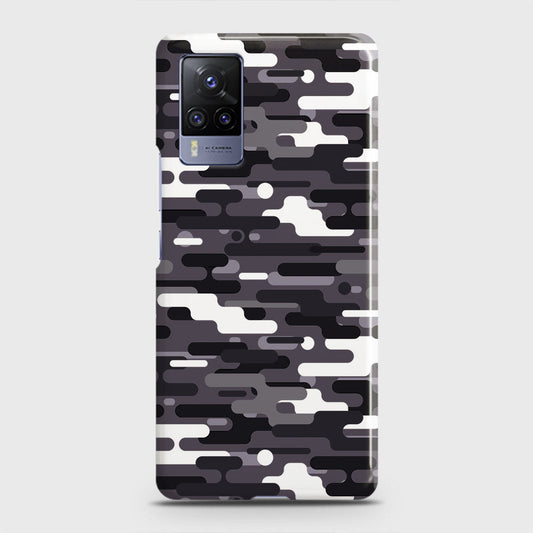 Vivo X60 Pro  Cover - Camo Series 2 - Black & White Design - Matte Finish - Snap On Hard Case with LifeTime Colors Guarantee