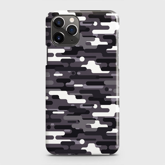 iPhone 11 Pro Cover - Camo Series 2 - Black & White Design - Matte Finish - Snap On Hard Case with LifeTime Colors Guarantee