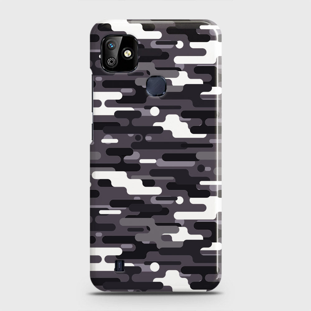 Infinix Smart HD 2021 Cover - Camo Series 2 - Black & White Design - Matte Finish - Snap On Hard Case with LifeTime Colors Guarantee