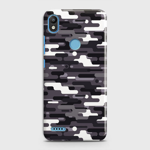 Infinix Smart 2 / X5515 Cover - Camo Series 2 - Black & White Design - Matte Finish - Snap On Hard Case with LifeTime Colors Guarantee