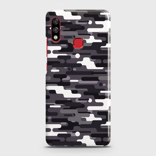 Infinix Hot 7 Pro Cover - Camo Series 2 - Black & White Design - Matte Finish - Snap On Hard Case with LifeTime Colors Guarantee