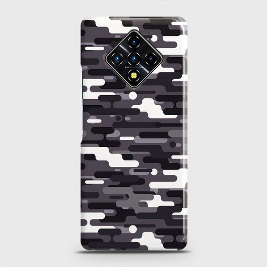 Infinix Zero 8 Cover - Camo Series 2 - Black & White Design - Matte Finish - Snap On Hard Case with LifeTime Colors Guarantee