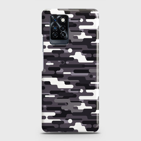 Infinix Note 10 Pro Cover - Camo Series 2 - Black & White Design - Matte Finish - Snap On Hard Case with LifeTime Colors Guarantee