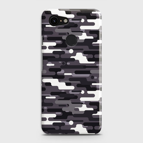 Google Pixel 3 Cover - Camo Series 2 - Black & White Design - Matte Finish - Snap On Hard Case with LifeTime Colors Guarantee