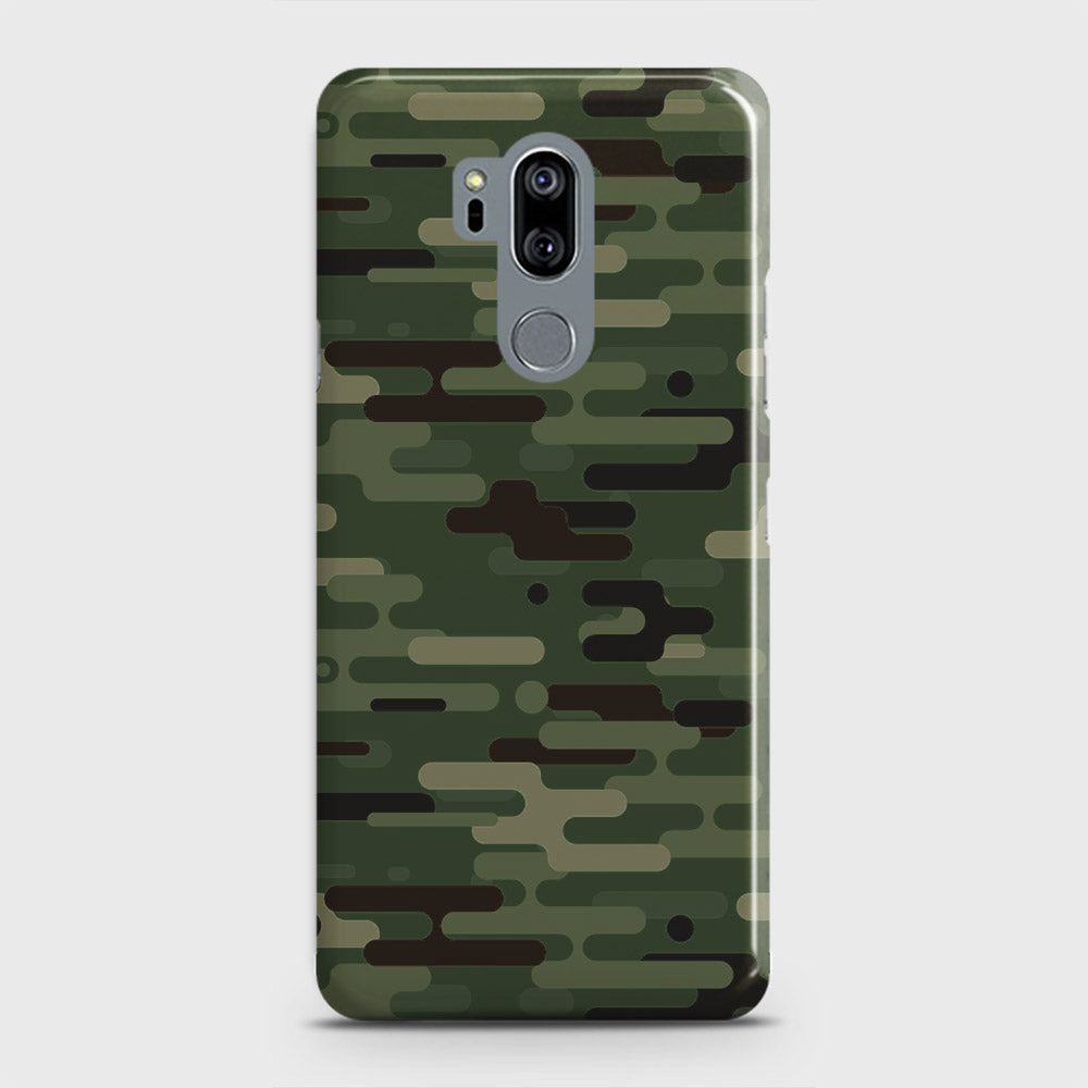 LG G7 ThinQ Cover - Camo Series 2 - Light Green Design - Matte Finish - Snap On Hard Case with LifeTime Colors Guarantee