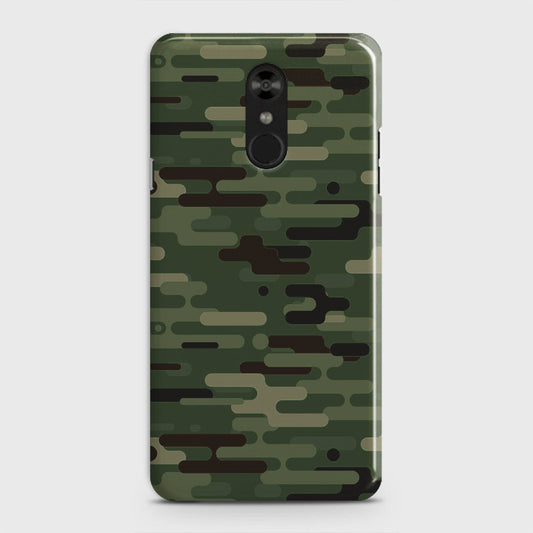 LG Stylo 4 Cover - Camo Series 2 - Light Green Design - Matte Finish - Snap On Hard Case with LifeTime Colors Guarantee