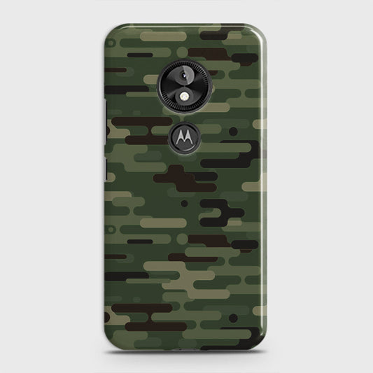 Motorola Moto E5 / G6 Play Cover - Camo Series 2 - Light Green Design - Matte Finish - Snap On Hard Case with LifeTime Colors Guarantee