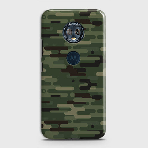 Motorola E5 Plus Cover - Camo Series 2 - Light Green Design - Matte Finish - Snap On Hard Case with LifeTime Colors Guarantee